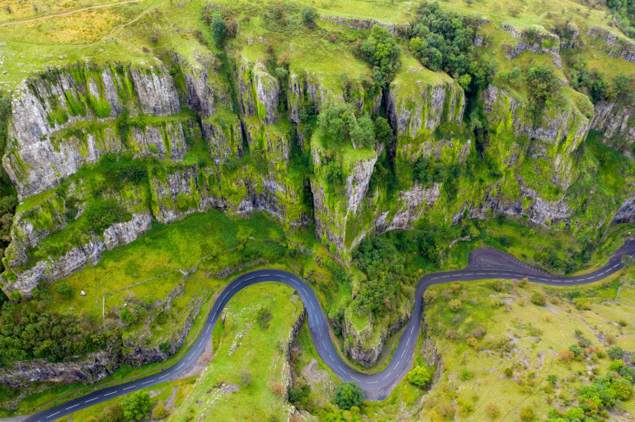 Cheddar Gorge, Mendip Hills, England