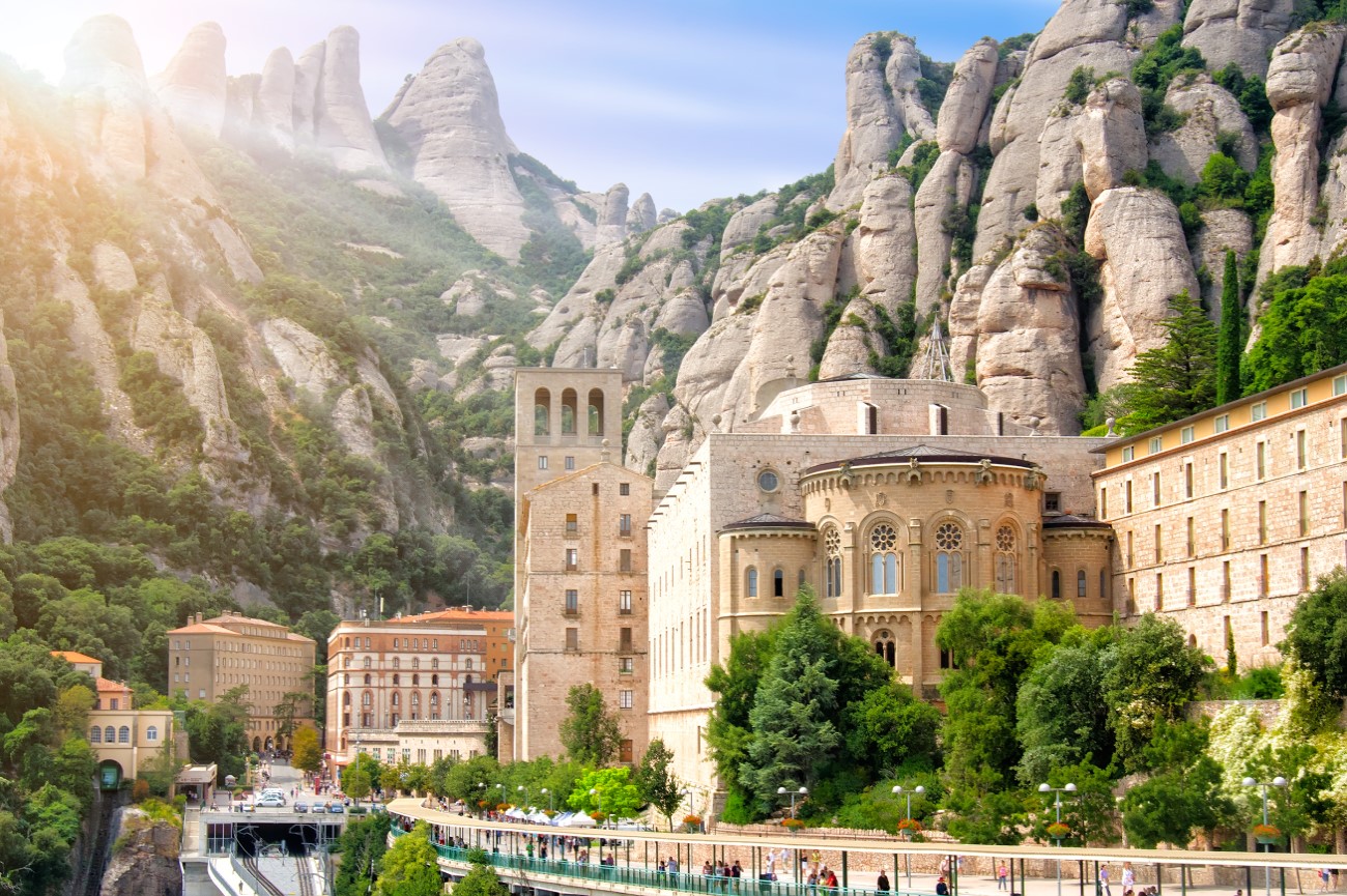Montserrat Monastery near Barcelona, Spain