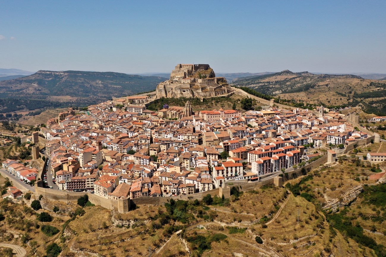 Medieval village Morella in Spain