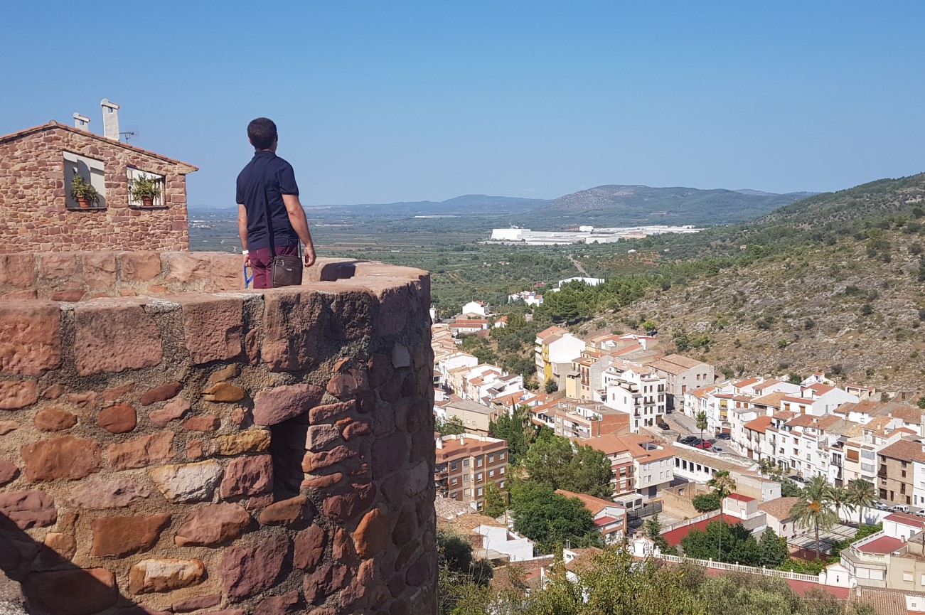 Viewpoint of Vilafamés town in Spain